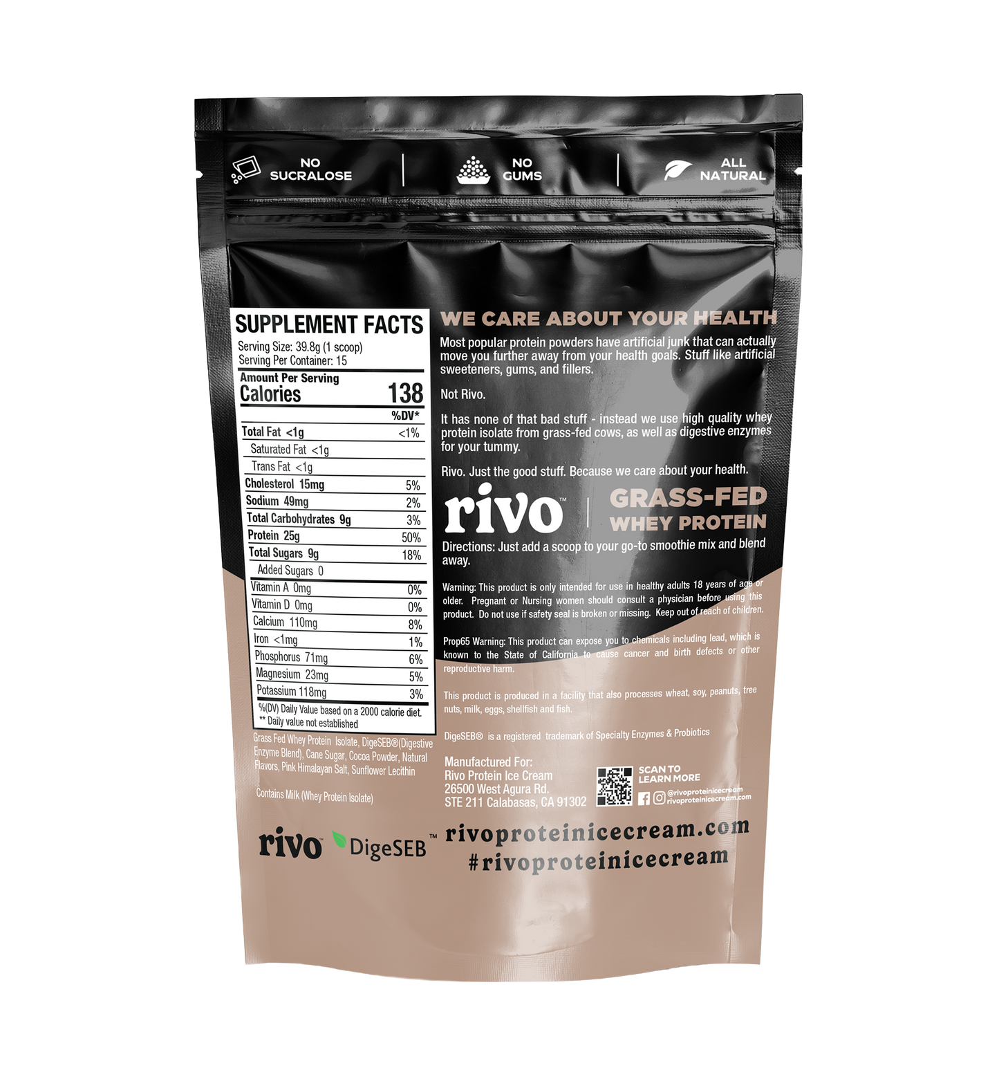 Chocolate Bliss Grass-Fed Whey Protein Powder